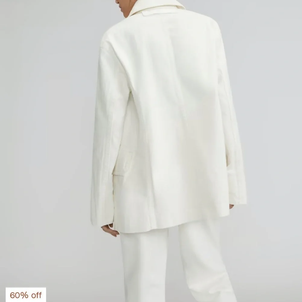 - New  (w/o tag) - The Organic Cotton Herringbone Jacket - Picture 4 of 6